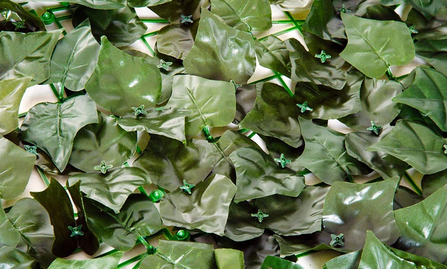 Image 8: Outsunny Artificial Leaf Fence