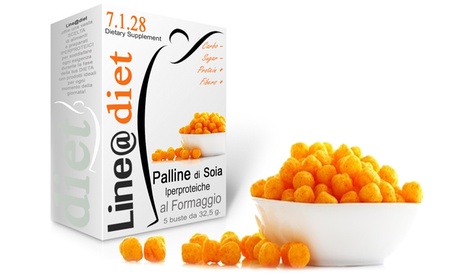 Fino a 30 confezioni di palline di soia senza glutine soffiate iperproteiche per la prima fase della dieta Line@Diet