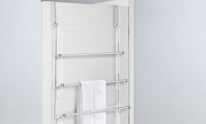 Image 1: Three-Tier Towel Rack