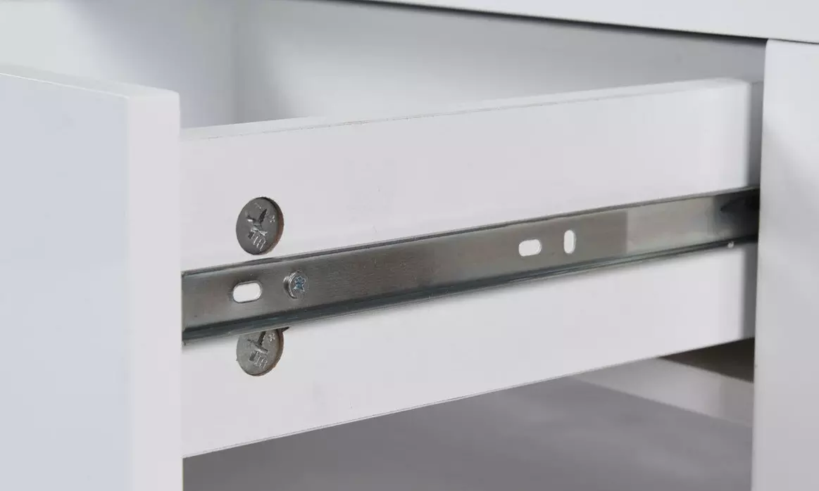 Modern White Coffee Table with Bluetooth Speakers and USB Charging Port - Second Medium