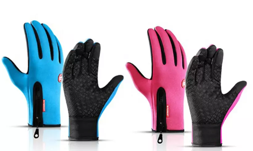 Touchscreen handschoenen met rits