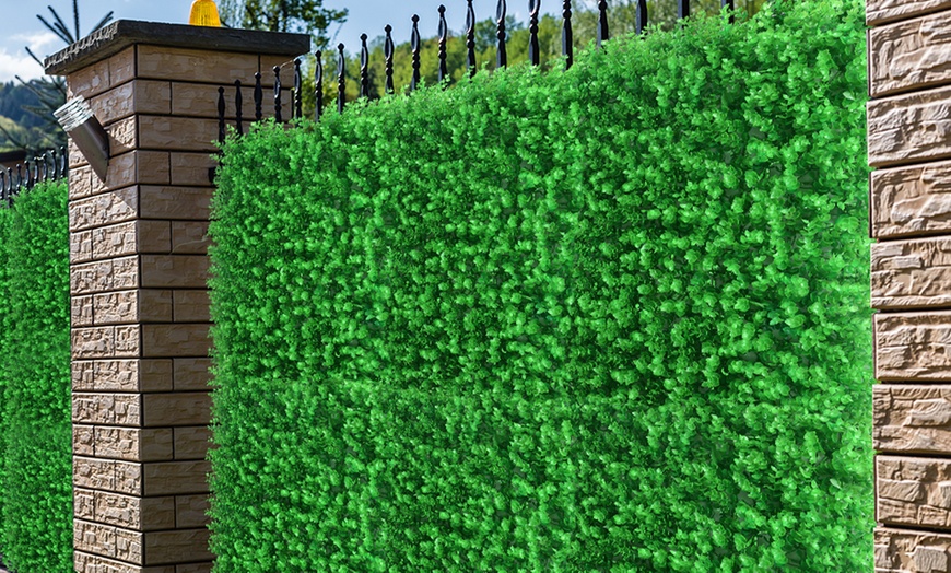 Image 35: Set of 10 Artificial Grass Vertical Garden Wall Mats