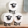 Image 1: One or Three Packs of Sheep Design Toilet Roll Holders