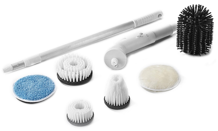 Image 2: Electric Spin Scrubber with Six Replaceable Brush Heads