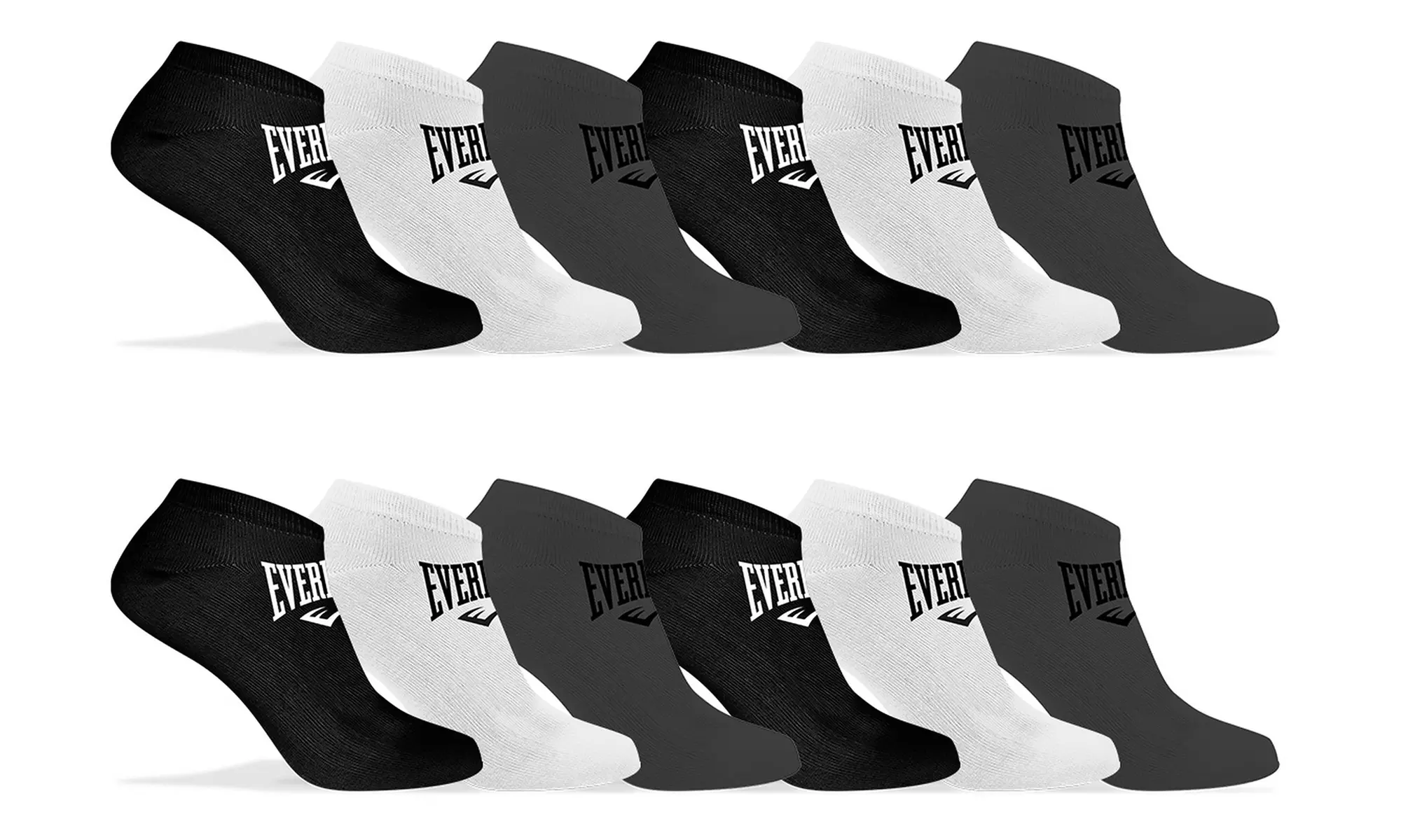 Lot de 6, 9 ou 12 paires de chaussettes assorties, marque Everlast, taille 39-42 ou 43-46 - Image 4