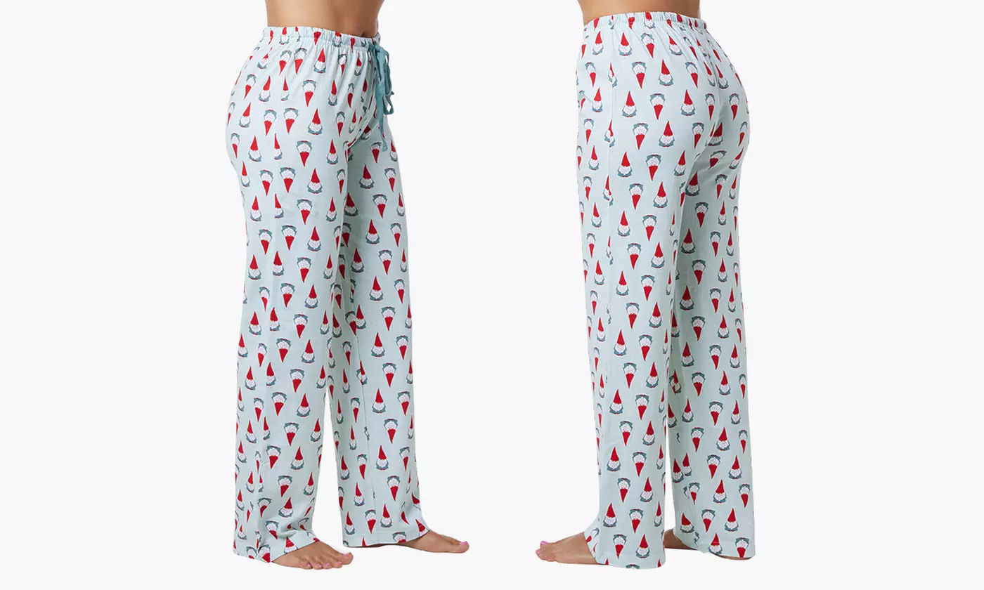 Women's 100% Cotton-Knit Pajama Pants (4-Pack) (Size XL) - Second Medium