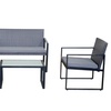 Image 4: Four-Piece Rattan Outdoor Set