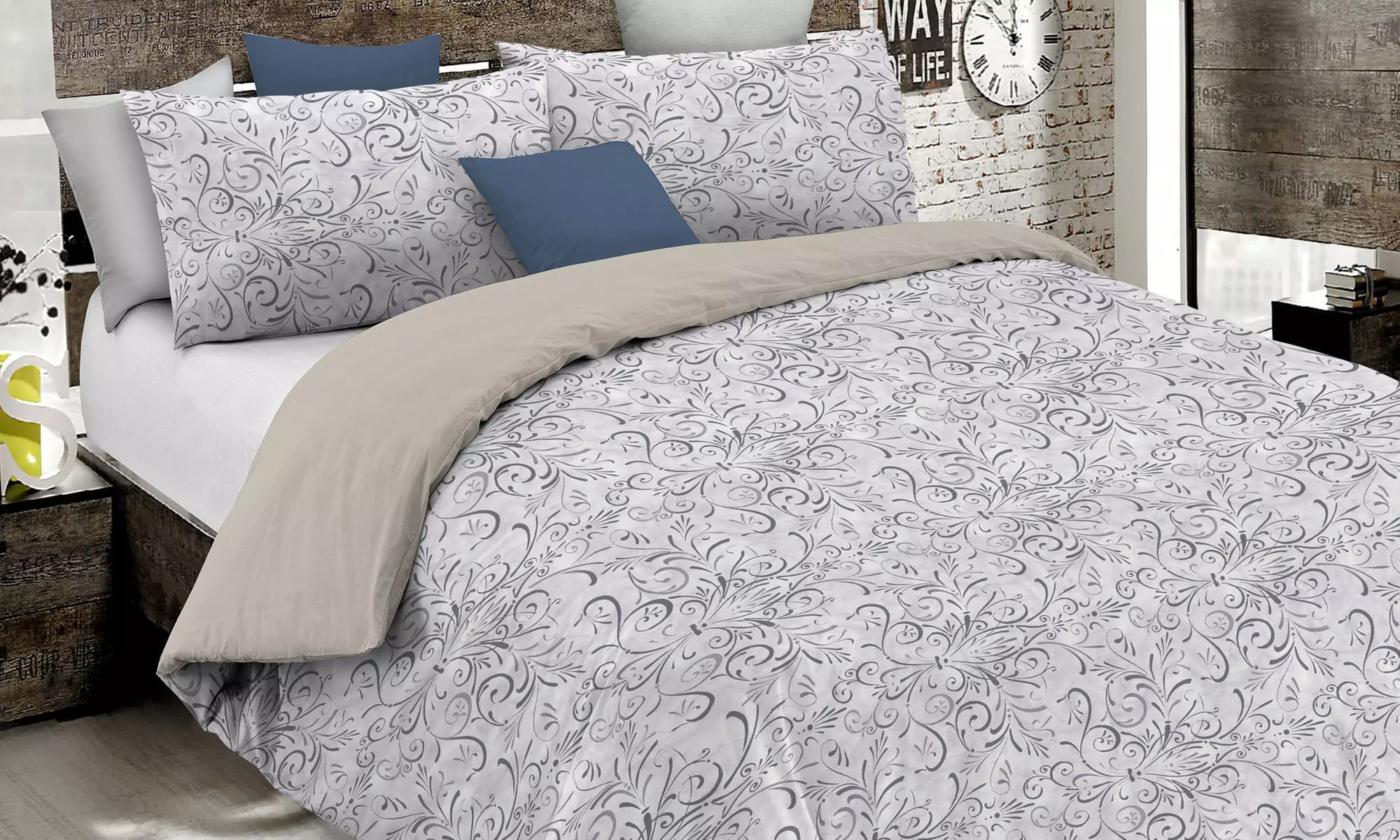 Parure copripiumino Fantasy no stiro Made in Italy