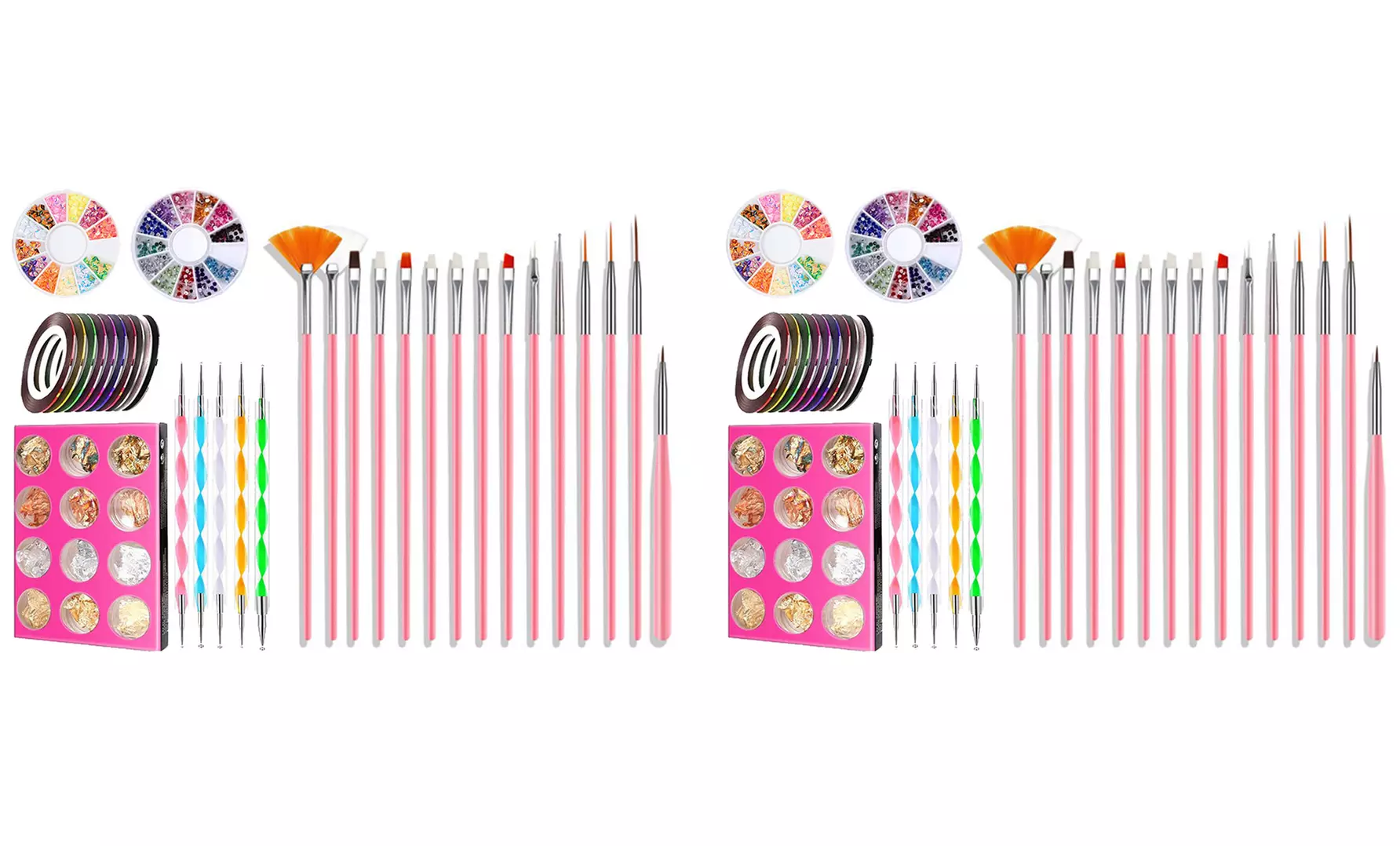 1x oder 2x 44-teiliges Nagel-Design-Set