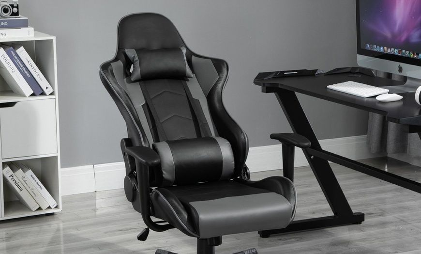 Image 7: HomCom Gaming Chair