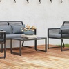 Image 4: Outsunny Four-Piece Rattan-Effect Outdoor Furniture Set