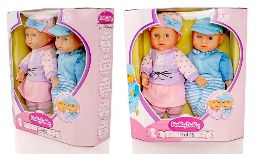 Image 5: Boy and Girl Twin Doll Set