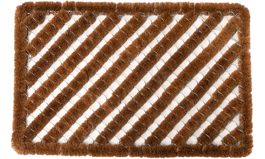 Image 3: Decorative Wire Coir Doormat