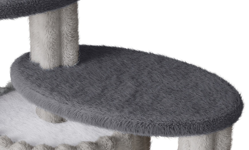 Image 11: 7-Layer 162cm Indoor Castle Cat Tree with Cat Scratching Posts