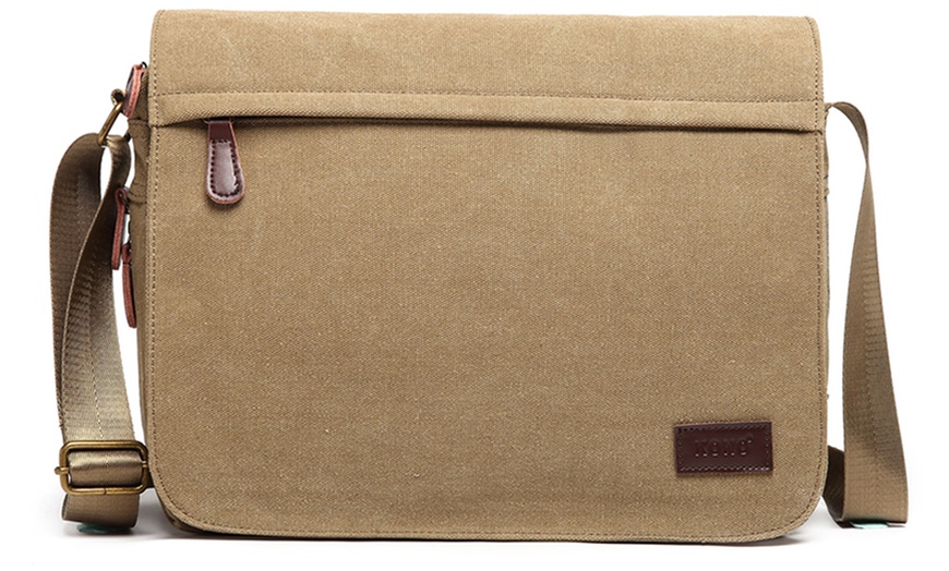 Image 22: Expand-Capacity Crossbody Bag