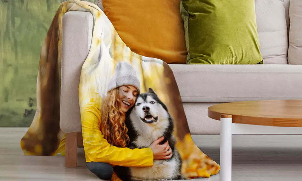 Plaid en polaire personnalisé