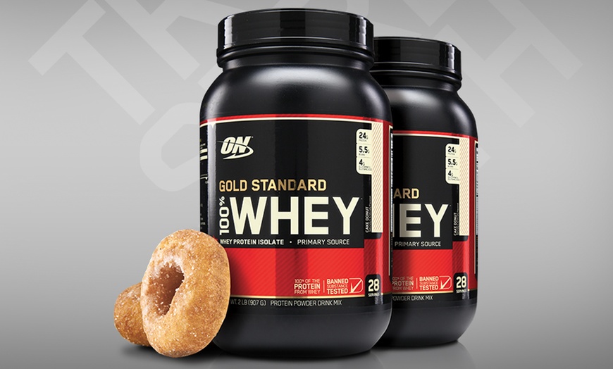 2lb. Optimum Nutrition Gold Standard Whey-Protein Tub | Groupon