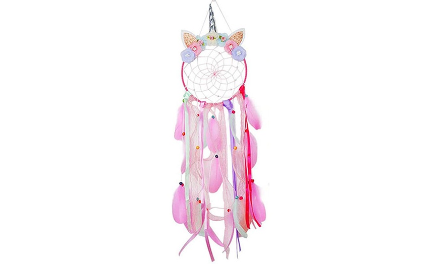 Image 2: One Piece Handmade Unicorn Dream Catcher