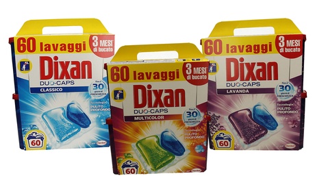 1 o 2 confezioni di Dixax Duo Caps disponibile in 3 profumazioni