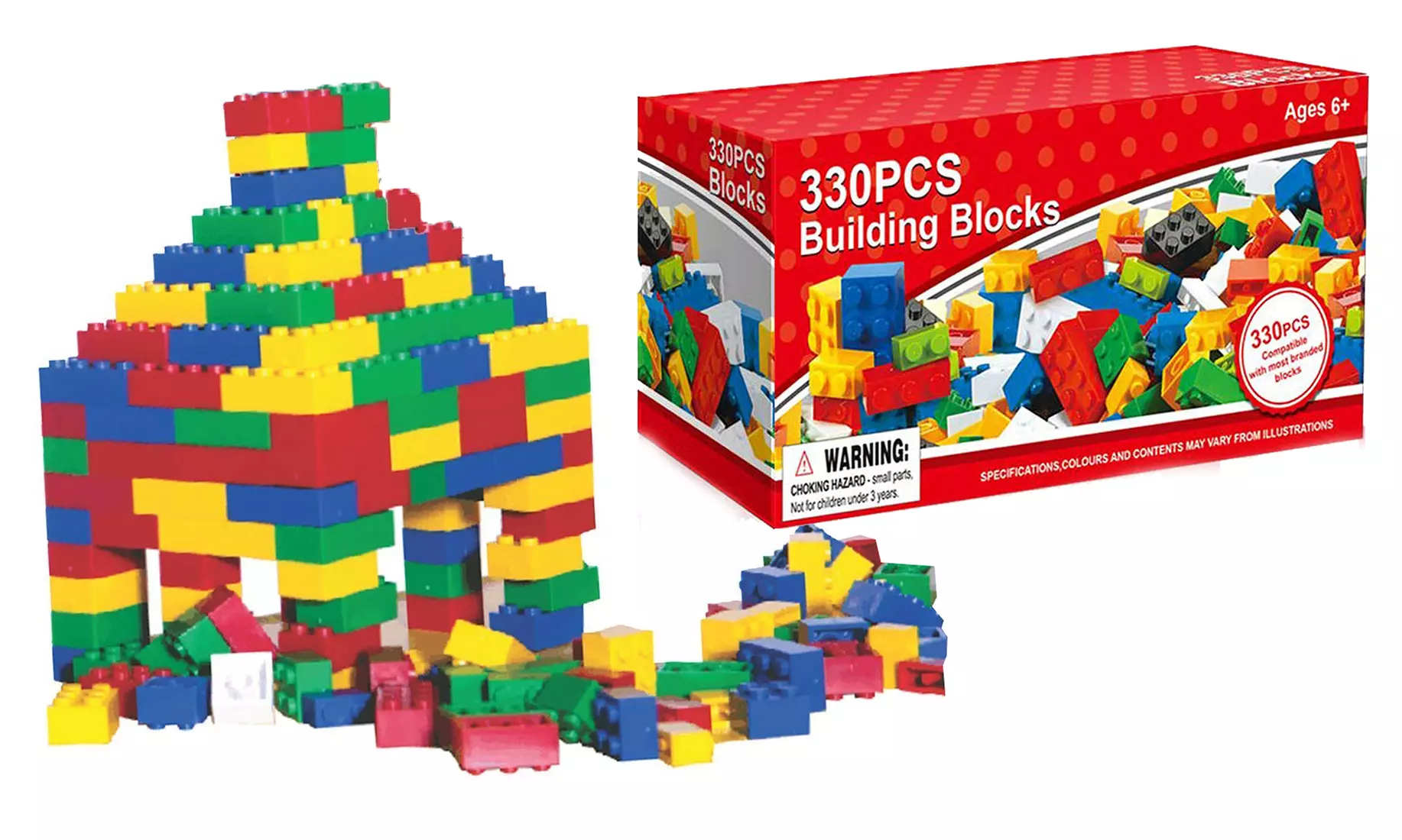 1 ou 2 kits de construction 330 pièces à assembler en plastique - Primary Image