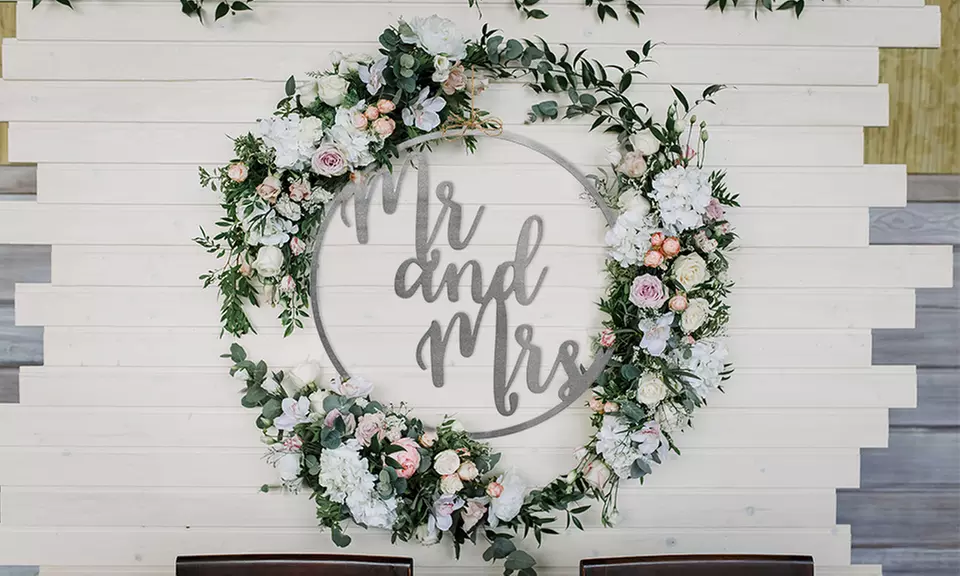 One, Two, or Three Personalized 14" Custom Circle Greetings Monogram from Rusted Orange (Up to 64% Off) - Second Medium