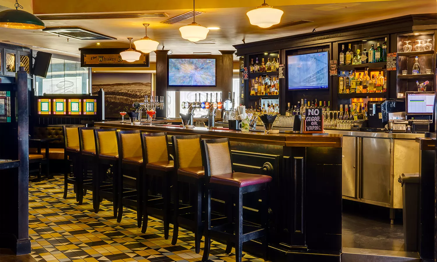 Burger with Malt Beverage