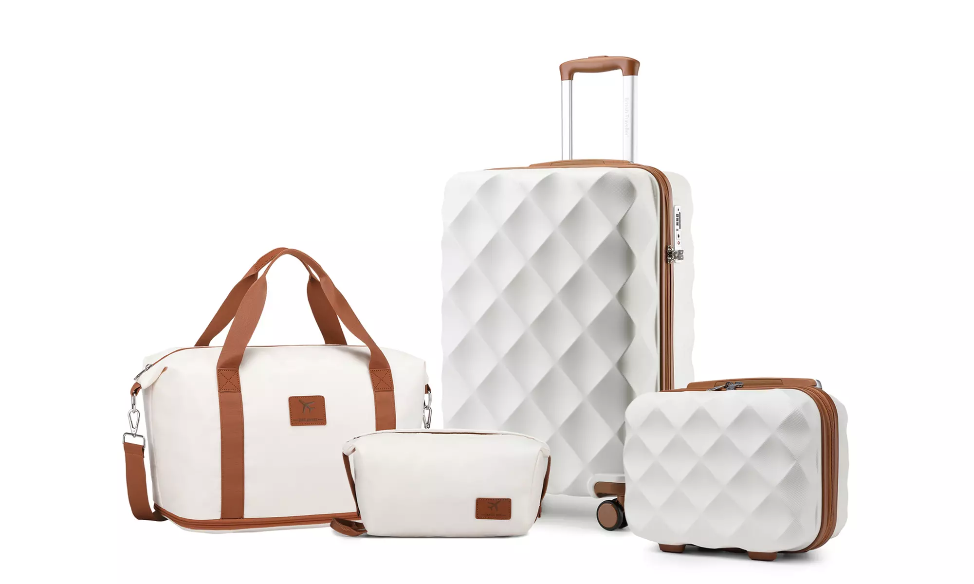 Set van 1, 2 of 4 koffers inclusief reistassen