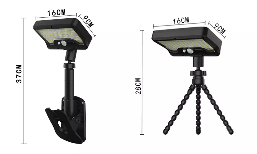 3-in-1 Solar LED Outdoor Light with Motion Sensor and Remote Control