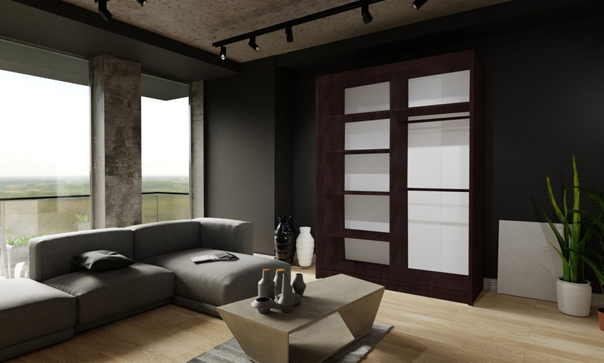 Image 23: Double Mirror Sliding Door Wardrobe