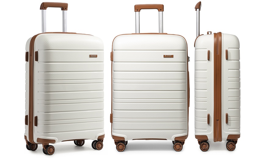 Image 12: Four Piece Travel Suitcase Set