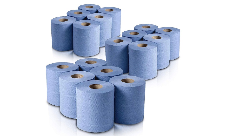 Image 6: 6, 12 or 18 Phoenix Blue Two-Ply Centrefeed Kitchen Rolls