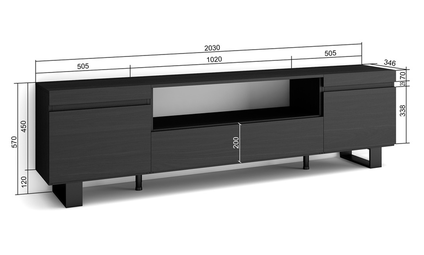 Image 20: Module TV style industriel 