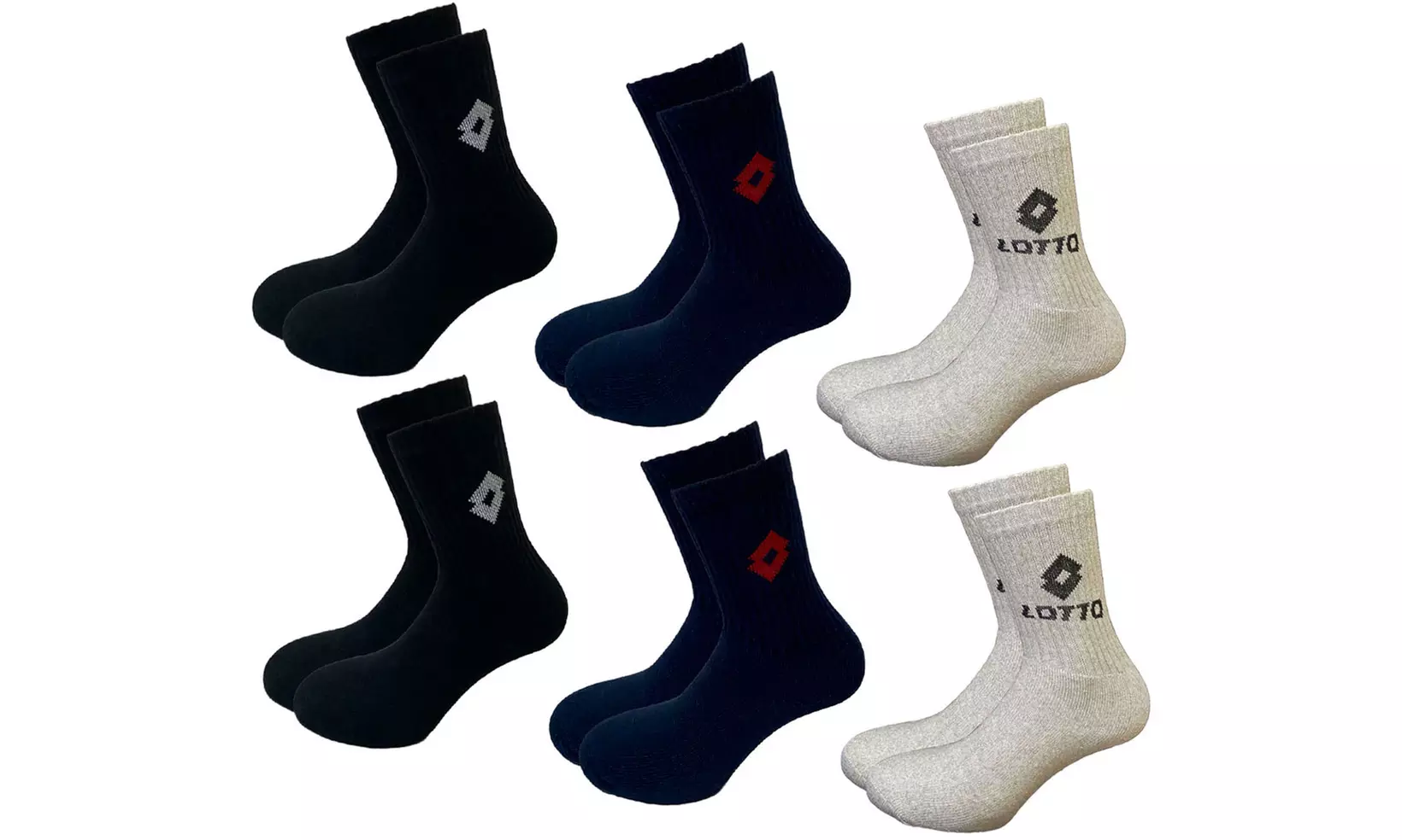 6, 12 o 15 paia di calzini sportivi Sergio Tacchini o Lotto