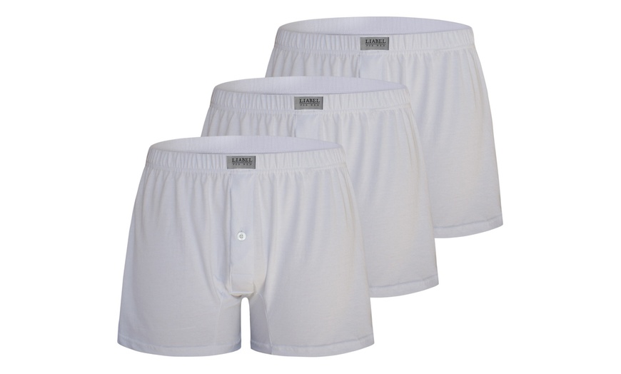 Image 3: Set da 3 boxer per uomo in cotone mercerizzato Liabel