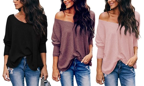 Women's Casual Off-Shoulder Top