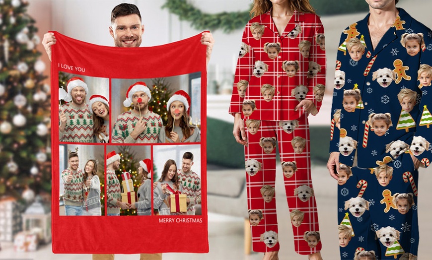 Image 1: Movie Night Just Got Better: Personalized Soft Blankets & Pajamas!