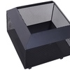 Image 16: Outsunny Square-Shaped Fire Pit Table with Optional Grill Shelf