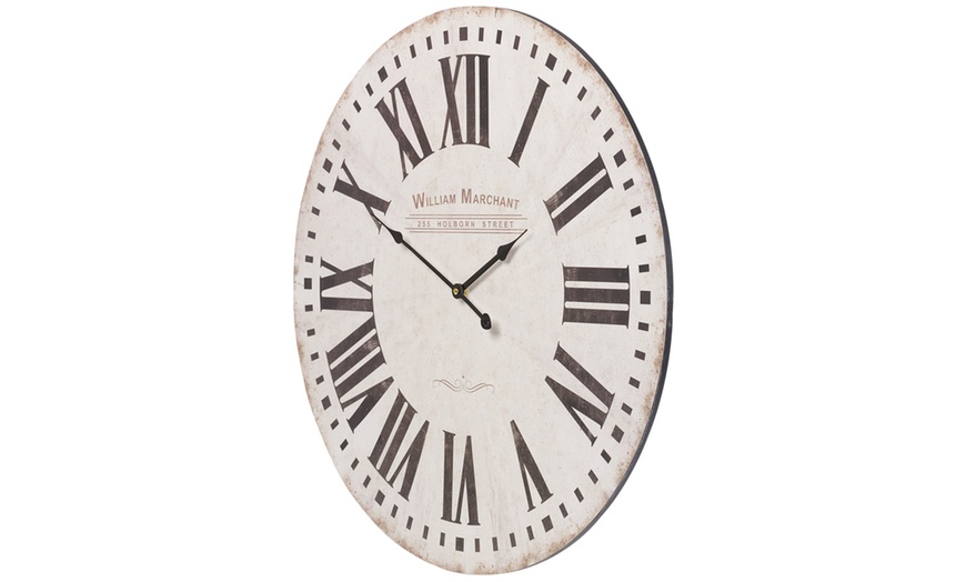 Image 9: Large Shabby Chic Wall Clock