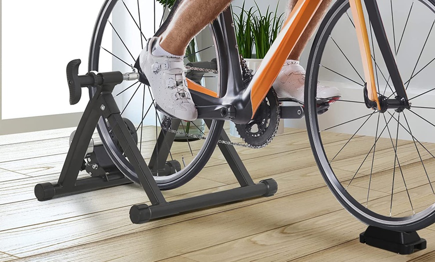 Image 25: HomCom Bike Trainer