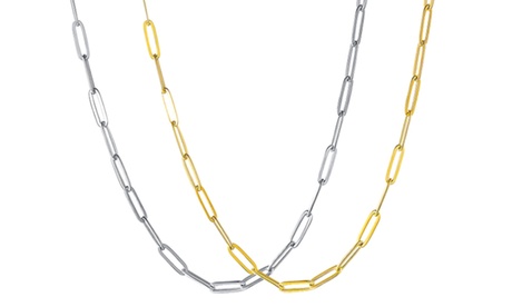 Collana in acciaio Simply Chain, disponibile in 2 colori