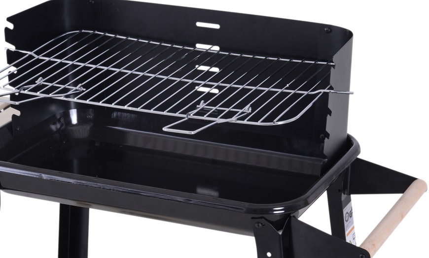 Image 7: Outsunny Trolley Barbecue Grill