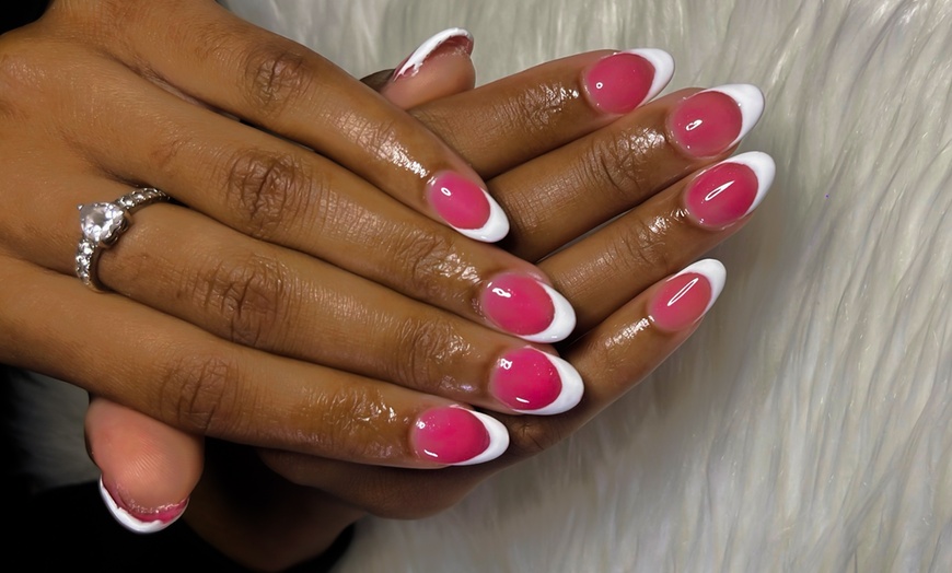 Image 2: Acrylic Full Set with Optional Gel Pedicure or Gel Mani & Pedi