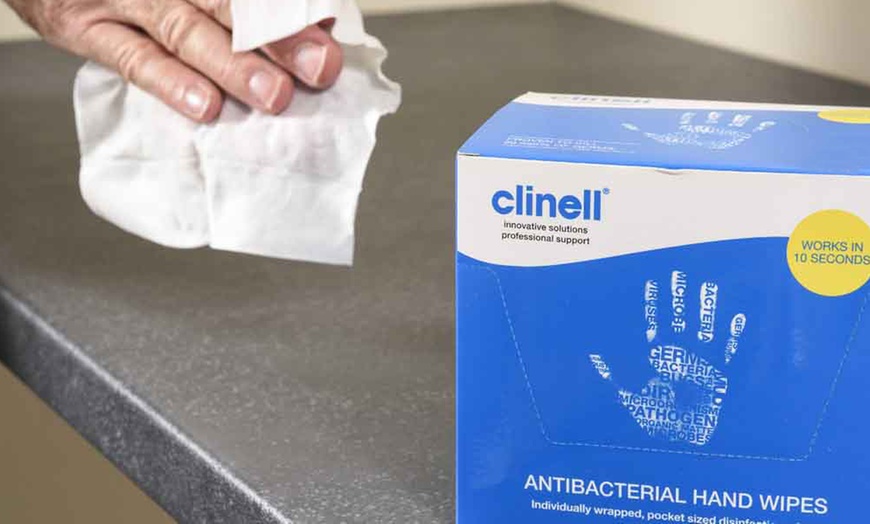 Image 1: Pack of 20 Clinell Antimicrobial Wipes