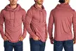 Men's Lightweight Cowl Neck Hoodies - Second Medium