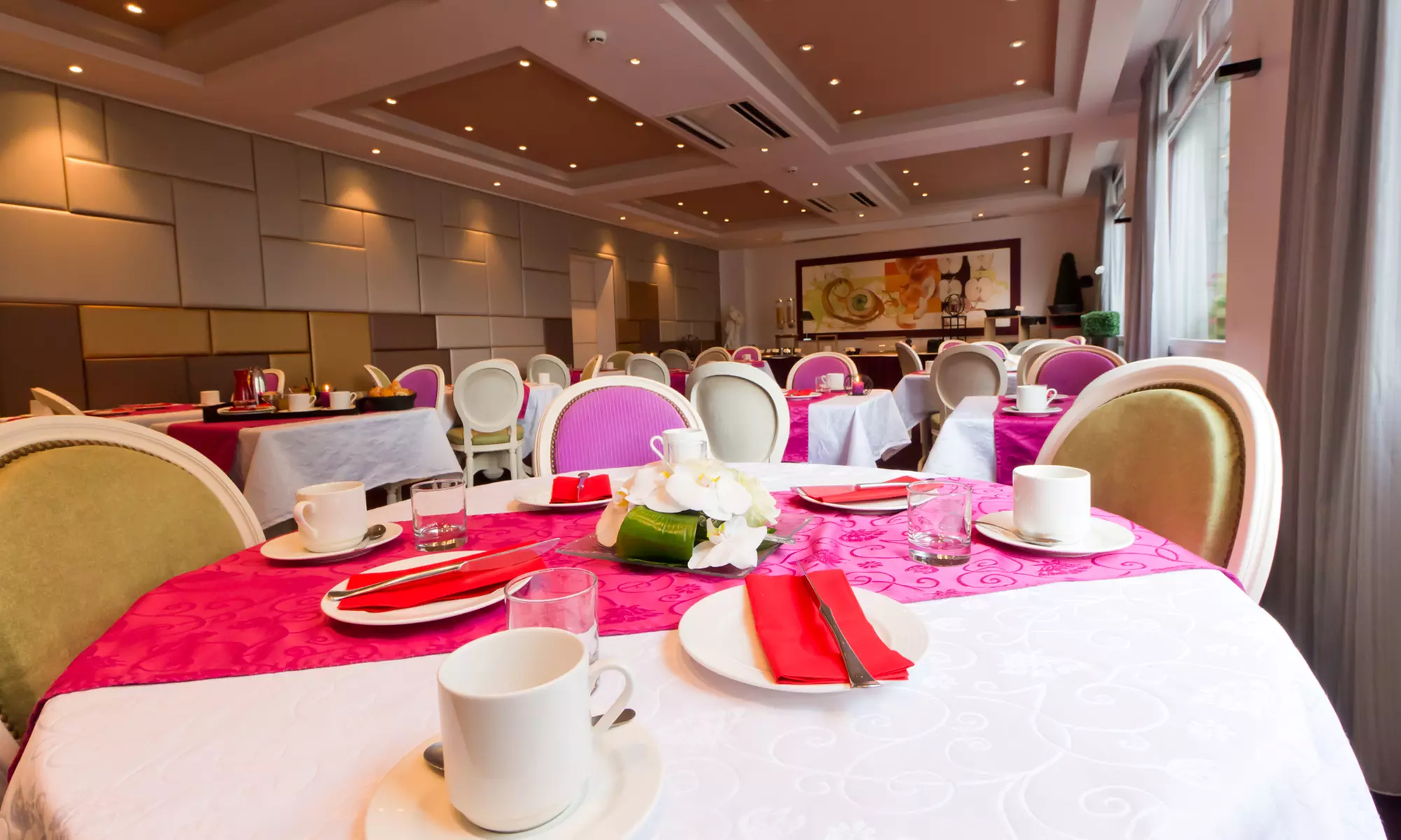 Normandie : chambre double Céleste et petit-déjeuner