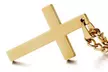 1 ou 2 colliers avec un pendentif en forme de croix fixé à une chaîne maillon - Second Medium