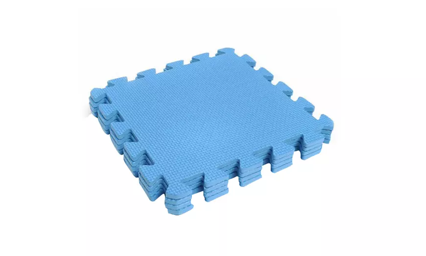 Image 17: 4 Interlock Foam Floor Mats