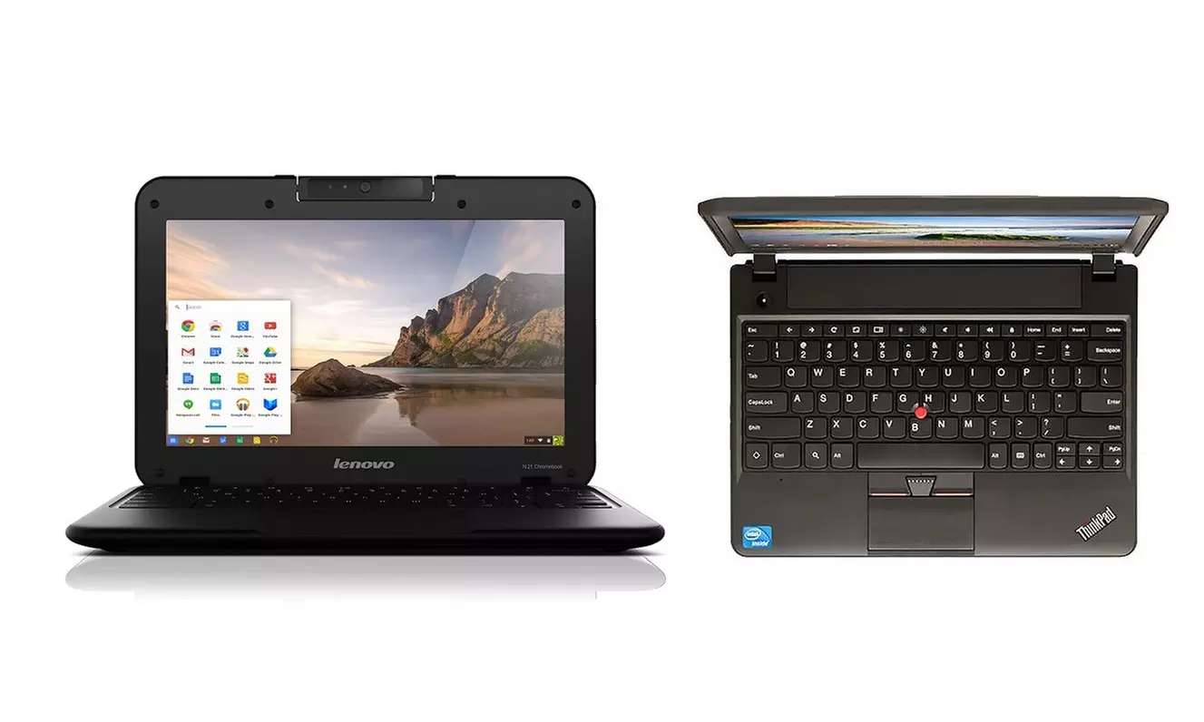 Lenovo N21 11.6" Chromebook with Intel N2840 Processor, 4GB RAM, and 16GB SSD Laptop (Refurb Scratch & Dent) - Primary Image