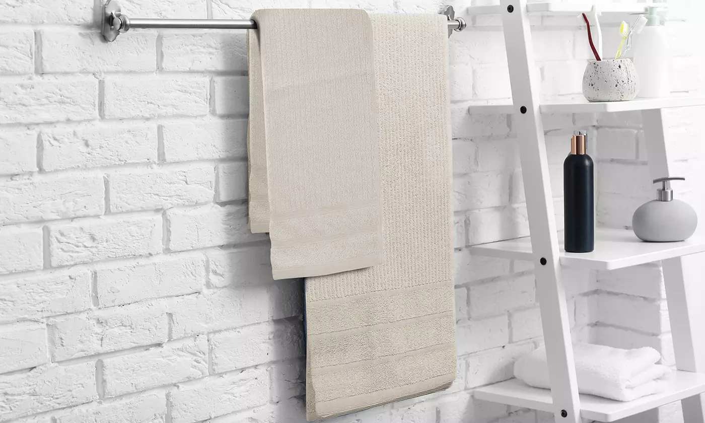 Royal Comfort Egyptian Cotton 8 Piece Towel Pack Granite, White & More