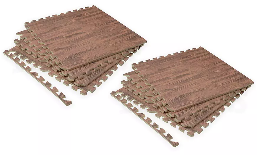 Image 15: 4 Interlock Foam Floor Mats